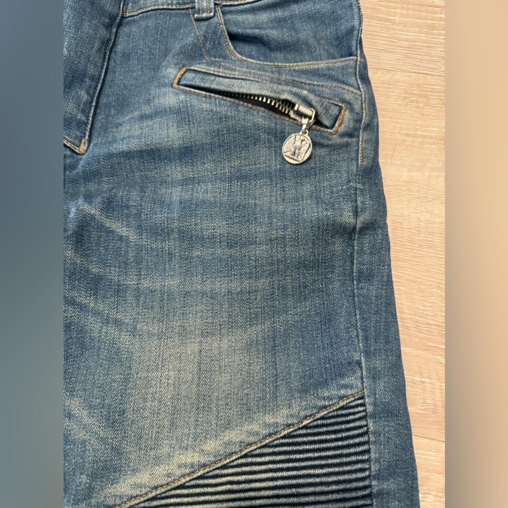 Balmain slim biker jeans - Picture 3 of 6